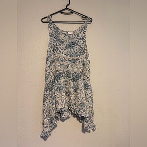 Asymmetrical Free People Fairy Mini Dress With Lace Details